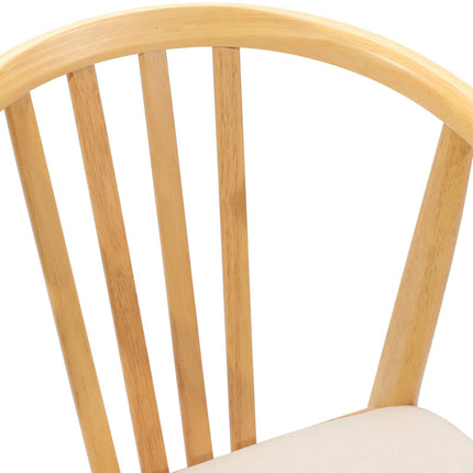 Eetkamerstoel 2 Pcs Massief Rubberhout