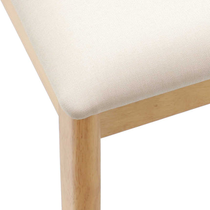 Eetkamerstoel 2 Pcs Massief Rubberhout