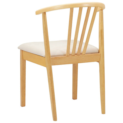 Eetkamerstoel 2 Pcs Massief Rubberhout
