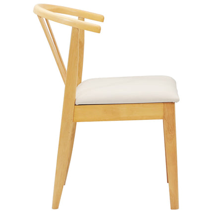 Eetkamerstoel 2 Pcs Massief Rubberhout