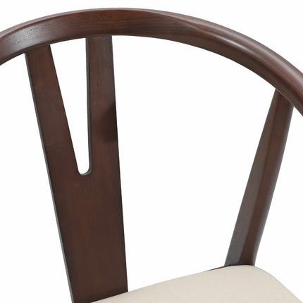 Eetkamerstoel 2 Pcs Massief Rubberhout