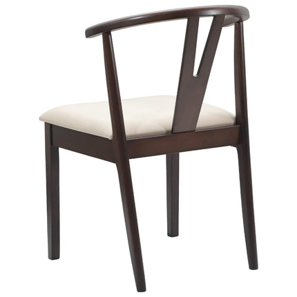 Eetkamerstoel 2 Pcs Massief Rubberhout