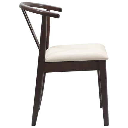 Eetkamerstoel 2 Pcs Massief Rubberhout