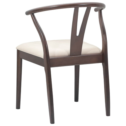Eetkamerstoel 2 Pcs Massief Rubberhout