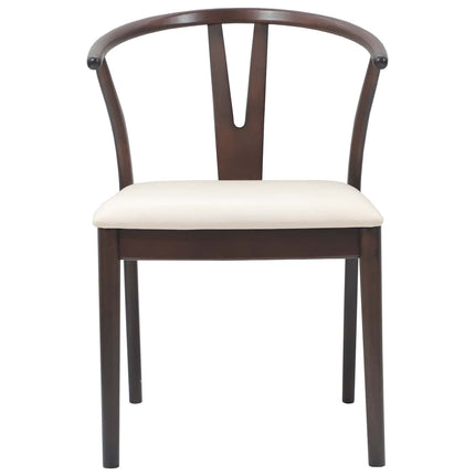 Eetkamerstoel 2 Pcs Massief Rubberhout