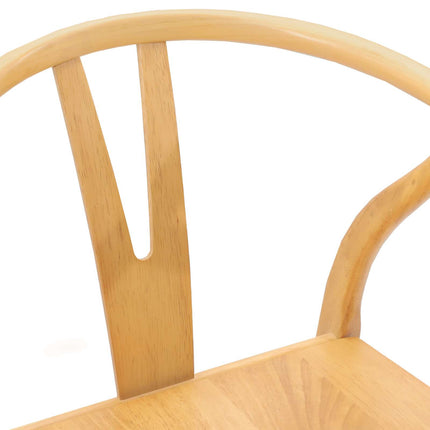 Eetkamerstoel 2 Pcs Massief Rubberhout