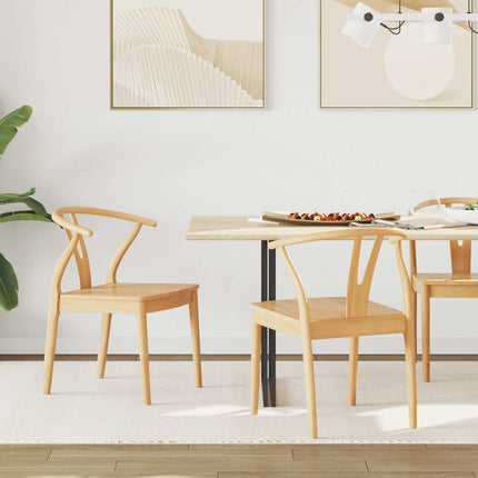 Eetkamerstoel 2 Pcs Massief Rubberhout