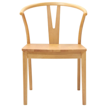 Eetkamerstoel 2 Pcs Massief Rubberhout