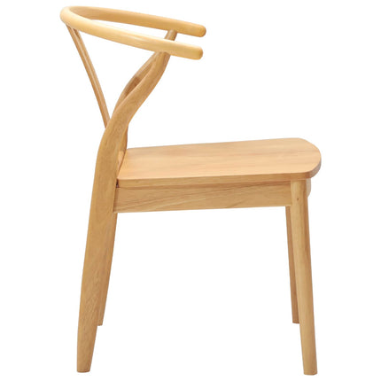 Eetkamerstoel 2 Pcs Massief Rubberhout