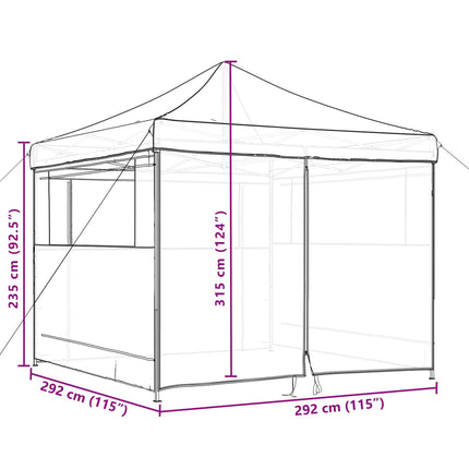 Partytent 292 X 292 X 315 Cm Oxford Stof