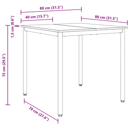 Eettafels Metaal