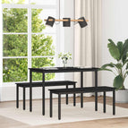 110 x 55 x 75 cm / Zwart eiken