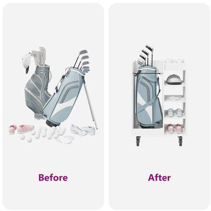 Golfkast Met Wiel Effen