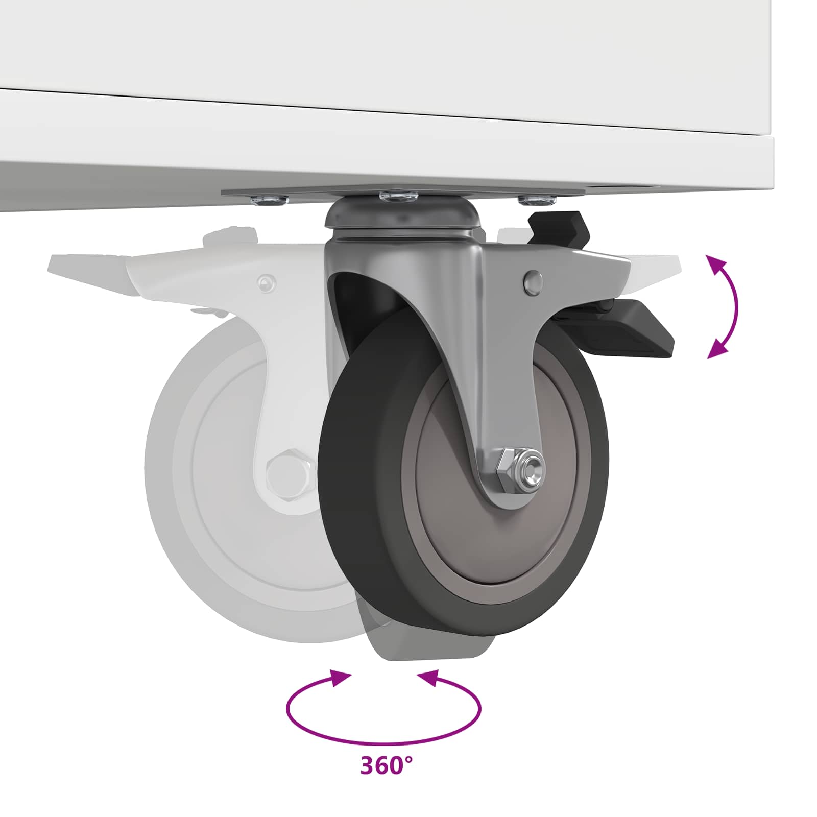 Golfkast Met Wiel Effen