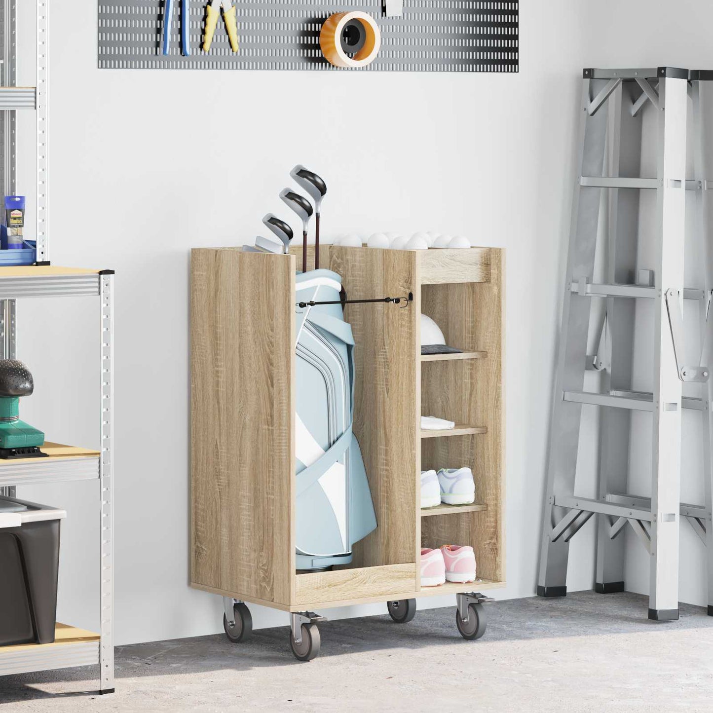 Golfkast Met Wiel Effen