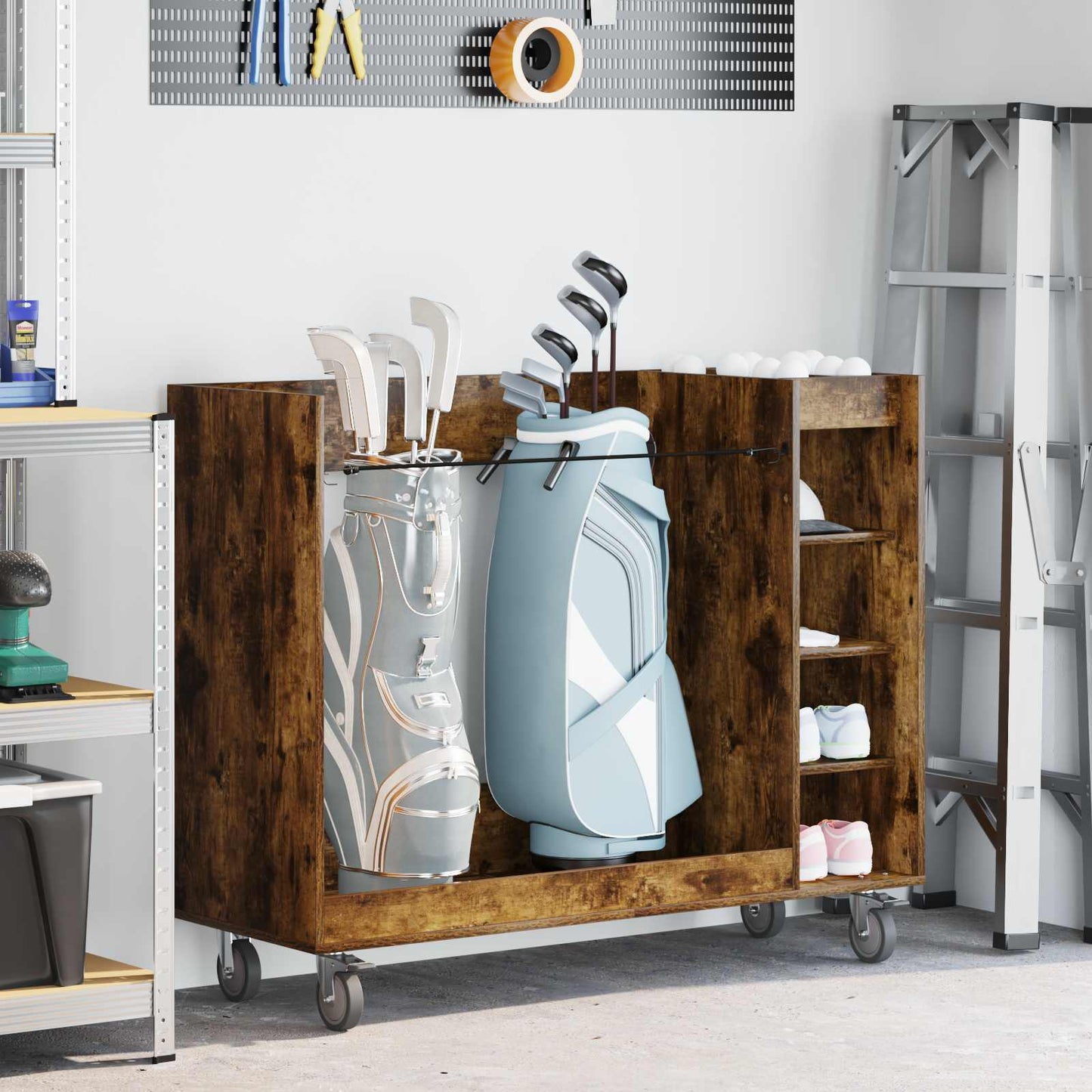 Golfkast Met Wiel Effen