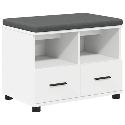 Halbank 60 X 38 X 46 Cm Geïndustrialiseerd Hout En Stof