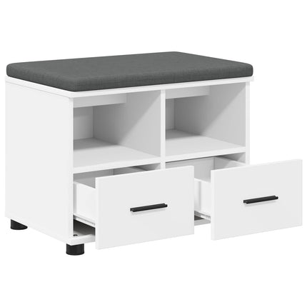 Halbank 60 X 38 X 46 Cm Geïndustrialiseerd Hout En Stof