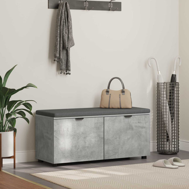 Halbank 60 X 38 X 46 Cm Geïndustrialiseerd Hout En Stof