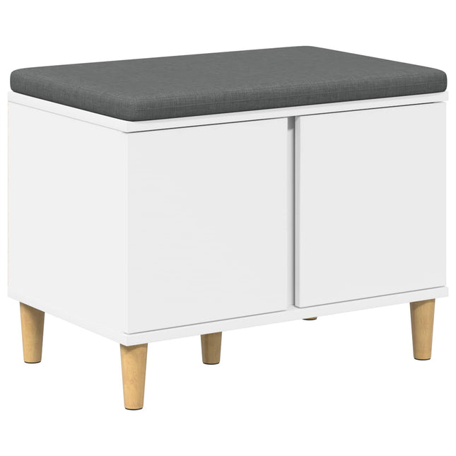 Halbank 60 X 38 X 46 Cm Bewerkt Hout En Stof