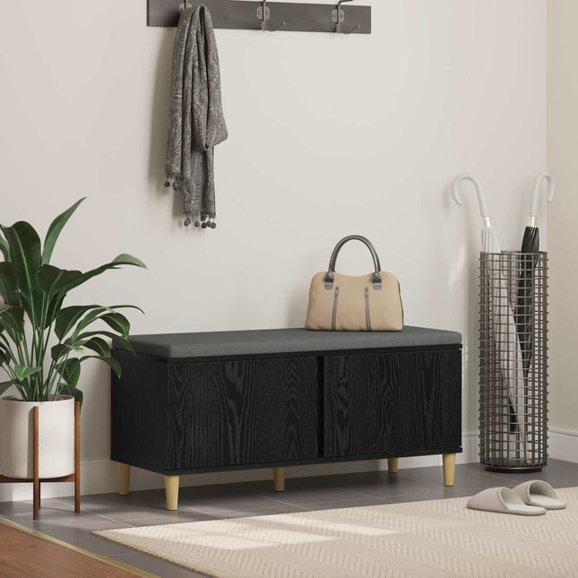 Halbank 60 X 38 X 46 Cm Bewerkt Hout En Stof