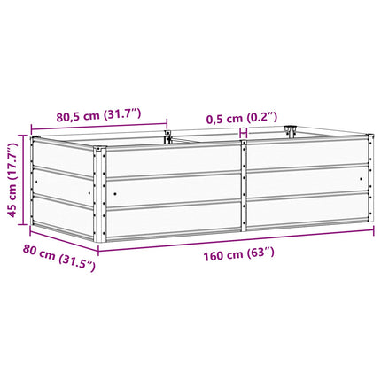 Plantenbak 160 X 80 X Staal