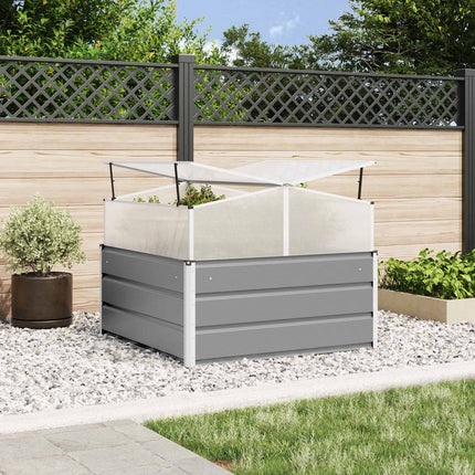 Plantenbak 100 X 100 X 77 Cm Gegalvaniseerd Staal