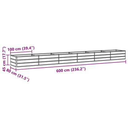 Plantenbak 600 X 80 X Staal