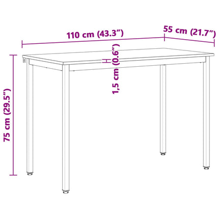 Eettafel Massief Grenenhout