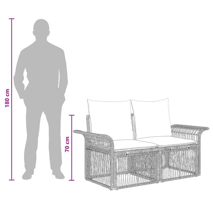Tuinbank 2-Aantal Zitplaatsen Poly Rattan