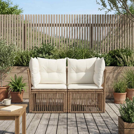 Tuinbank 2-Aantal Zitplaatsen Poly Rattan