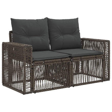 Tuinbank 2-Aantal Zitplaatsen Poly Rattan