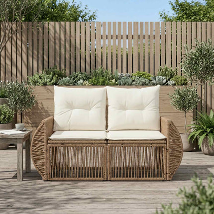 Tuinbank 2-Aantal Zitplaatsen Poly Rattan