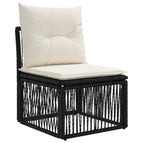 Zwart / Armloze sofa eenheid