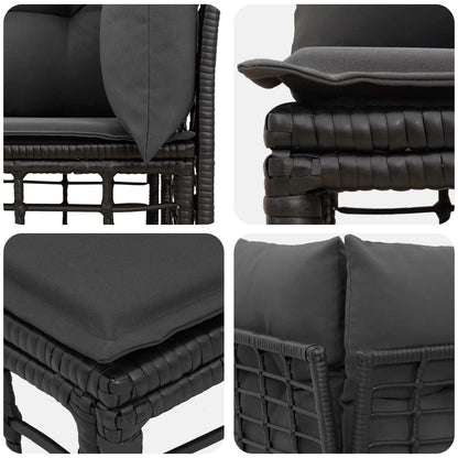 Modulaire Outdoor Hoek Sofa Eenheid Poly Rattan