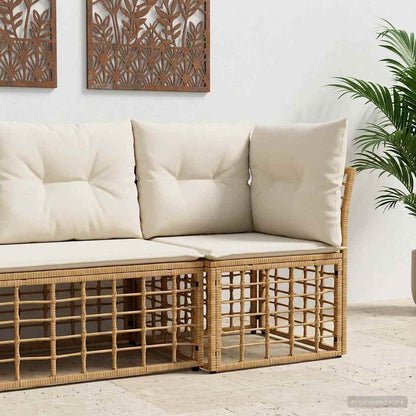 Modulaire Outdoor Hoek Sofa Eenheid Poly Rattan