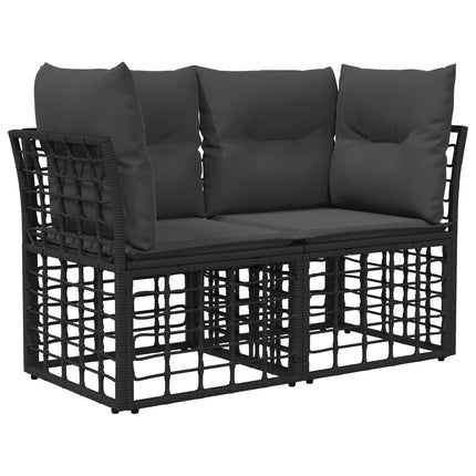 Buiten Loveseat 2 Pcs Poly Rattan