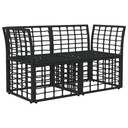 Buiten Loveseat 2 Pcs Poly Rattan