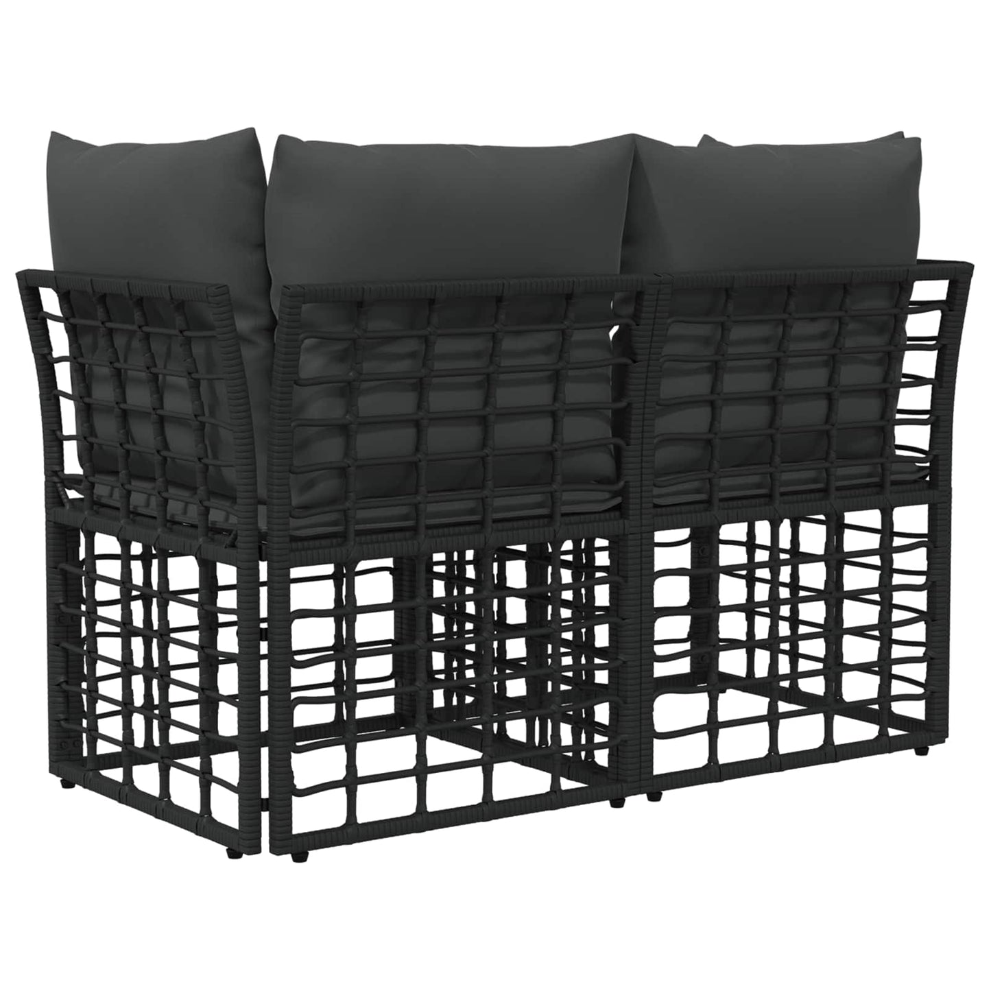 Buiten Loveseat 2 Pcs Poly Rattan