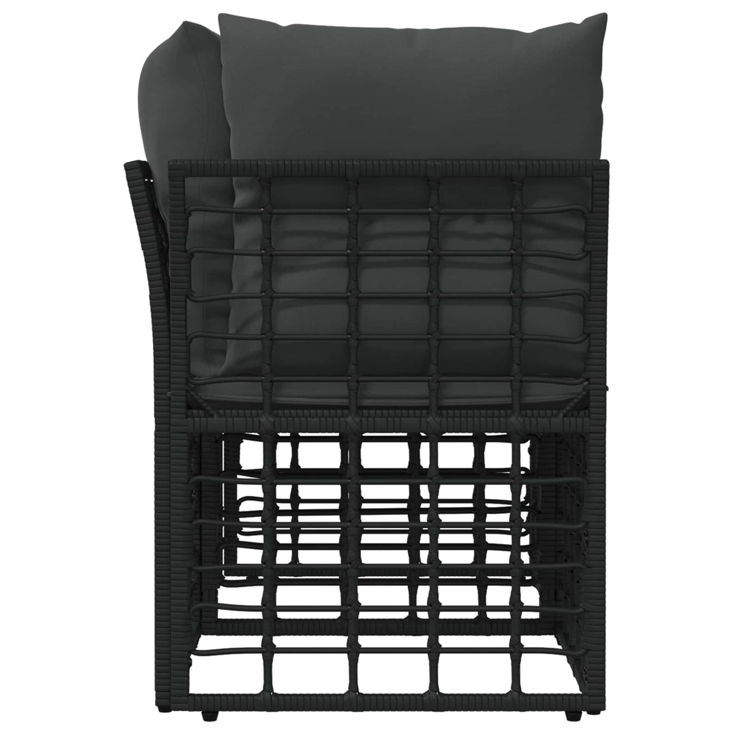 Buiten Loveseat 2 Pcs Poly Rattan