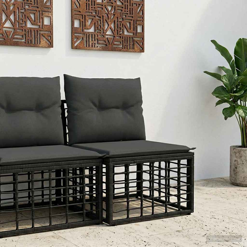 Modulaire Outdoor Hoek Sofa Eenheid Poly Rattan
