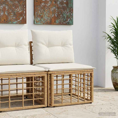 Modulaire Outdoor Hoek Sofa Eenheid Poly Rattan