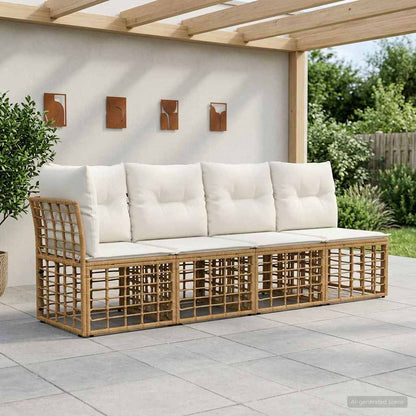 Modulaire Outdoor Hoek Sofa Eenheid Poly Rattan
