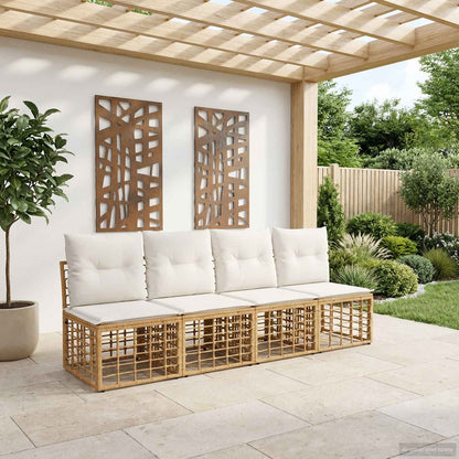 Modulaire Outdoor Hoek Sofa Eenheid Poly Rattan