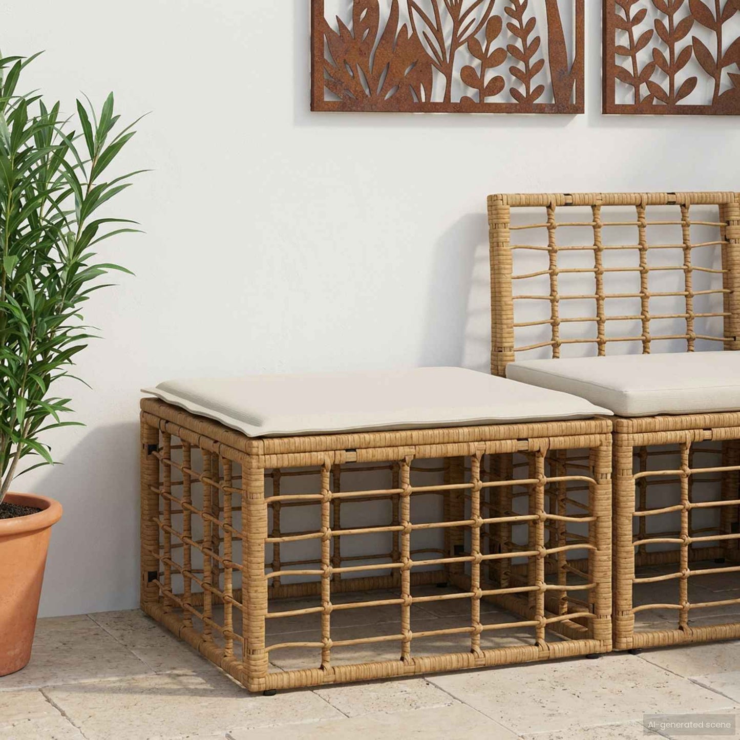 Modulaire Outdoor Hoek Sofa Eenheid Poly Rattan