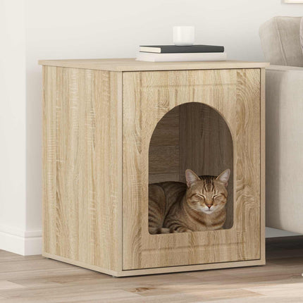 Kattenhuis 53 X 52 X 62 Cm Bewerkt Hout