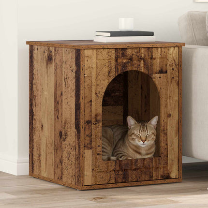 Kattenhuis 53 X 52 X 62 Cm Bewerkt Hout