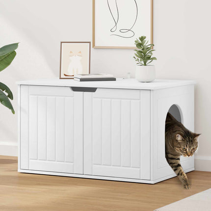 Kattenhuis 85 X 55 X 50,5 Cm Bewerkt Hout