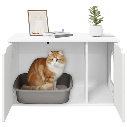 Kattenhuis 85 X 55 X 50,5 Cm Bewerkt Hout
