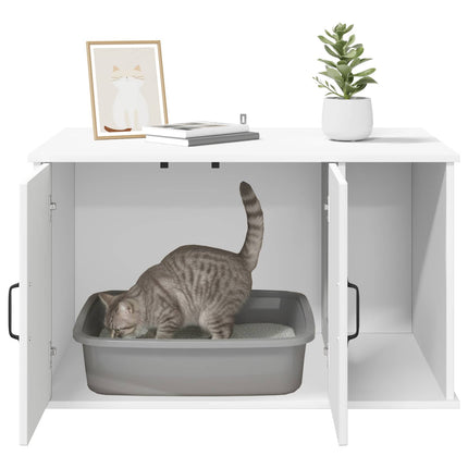 Kattenhuis 85 X 55 X 50,5 Cm Bewerkt Hout